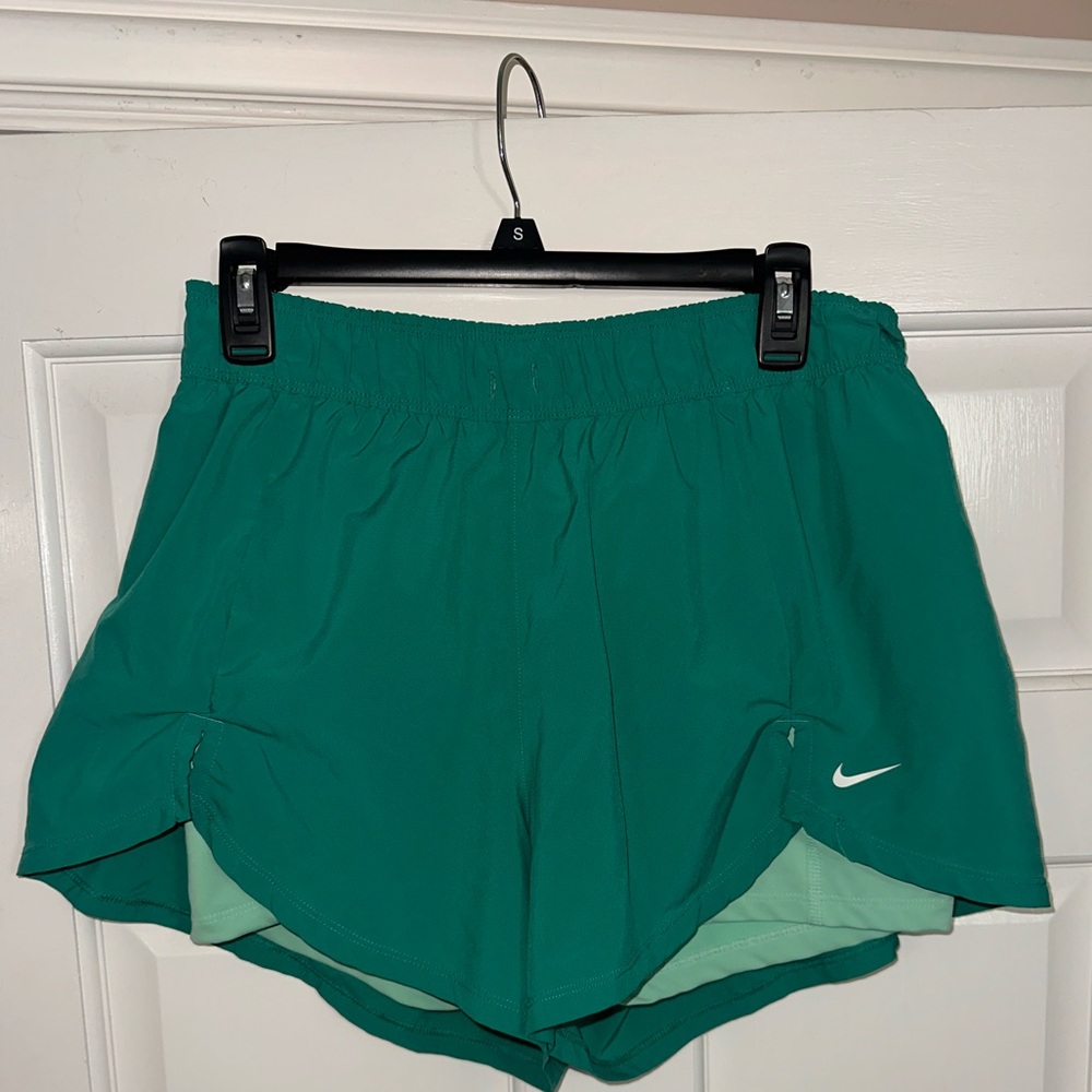 Nike Women's blue/green Athletic Shorts